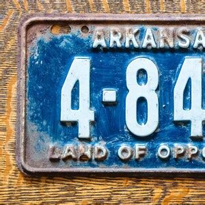 1958 Arkansas License Plate Vintage Wall Decor - Etsy