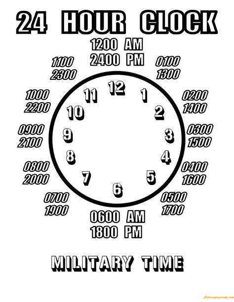 24 Hour Clock Converter Printable - Military Time Chart : More images ...