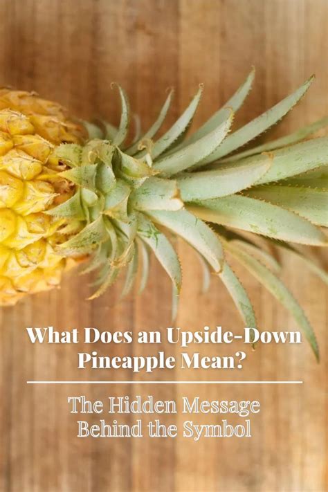 What Does An Upside Down Pineapple Mean The Hidden Message Behind The