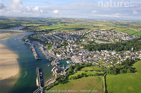 Stock Photo Of Aerial View Of Padstow Cornwall Uk Available For Sale