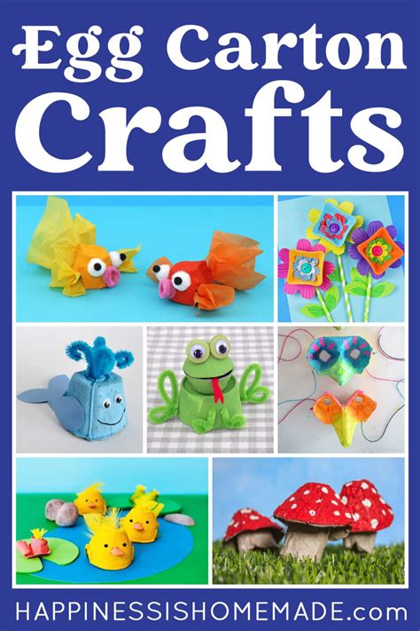 25 Easy Egg Carton Crafts For Kids Happiness Is Homemade