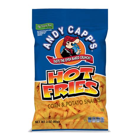 Andy Capp Hot Fries 3oz 85g 12ct