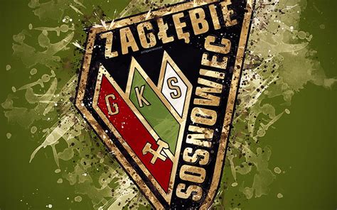 Zaglebie Sosnowiec Pintura Arte Logo Creativo Equipo De F Tbol