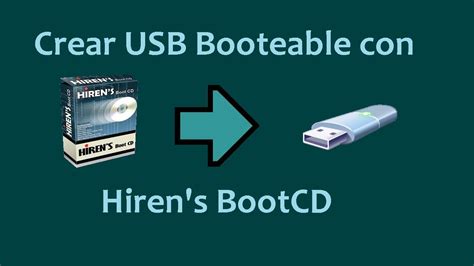 Como Crear USB Booteable Con Hirens BootCD YouTube