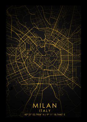 Milan Poster By Gilar Artoholic Displate