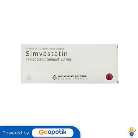 Jual Simvastatin Sampharindo Mg Box Tablet Shopee Indonesia