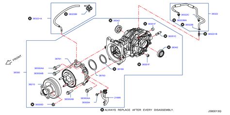 2019 Infiniti M37 PREMITEC Automatic Transmission Differential Pinion