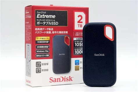 のスマート 【新品•未開封】sandisk ポータブルssd 2tb ォンに