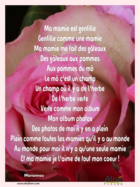 Poeme Une Mamie C Est