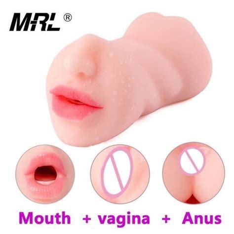 Vagina Mouth Anal Tasse De Masturbation En Silicone Pour Homme Jouets