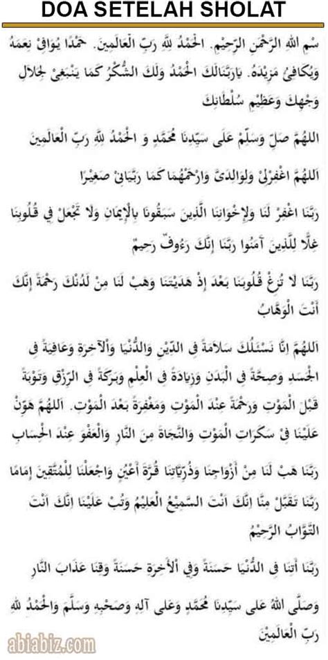 Bacaan Doa Dan Dzikir Setelah Sholat Singkat Beserta Artinya Hot
