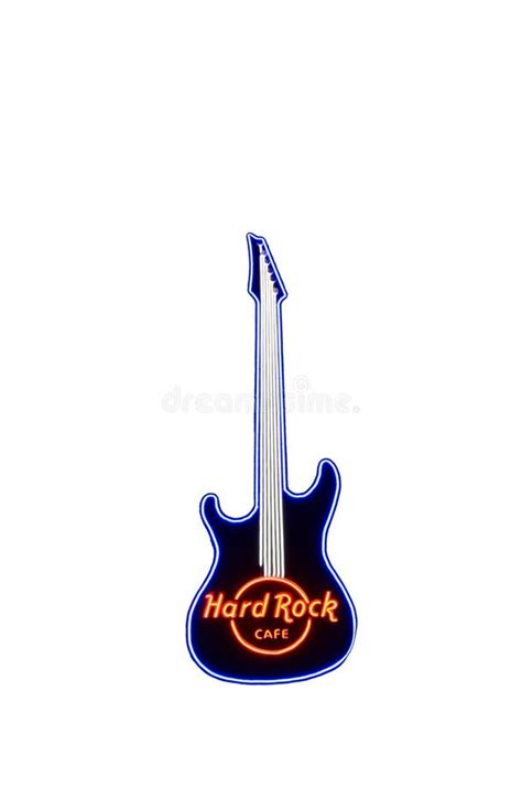 Hard Rock Cafe Guitar Vector Clipart