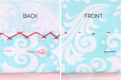 Catch Stitch - How to Sew Catch Stitch Easily | TREASURIE