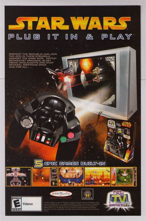 STAR WARS TV video game PRINT AD Plug It In And Play advertisement 2005