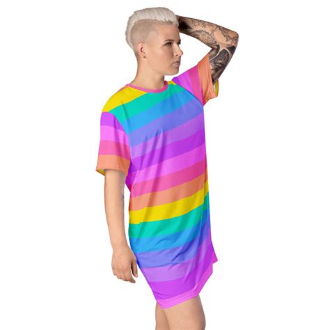 Cloudland Rainbow T-shirt Dress – a rainbow in your cloud