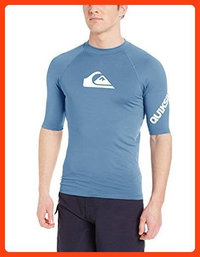 Quiksilver Men S All Time Ss Short Sleeve Surf Tee Rashguard Captains