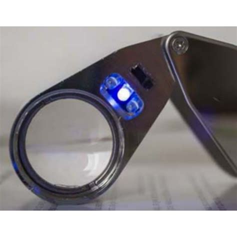 Loupe D Expertise X Pliable Clairante Led Led Uv M Tal