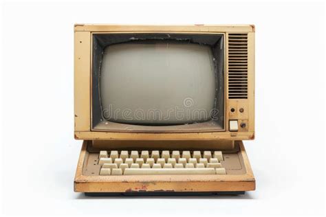 A Vintage Retro Personal Computer Monitor Stock Photo - Image of ...