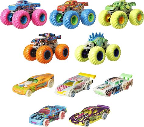 Buy Hot Wheels Monster Trucks Glow In The Dark Multipack With Monster