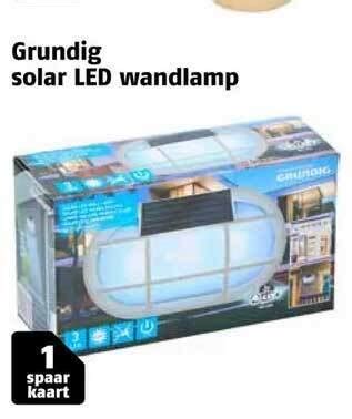 Grundig Solar Led Wandlamp Aanbieding Bij Poiesz