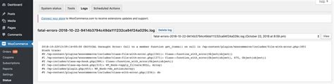 Finding Php Error Logs In Woocommerce Hosting Server