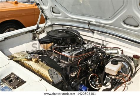 Naked Car Engine Close View Black Stock Photo Shutterstock