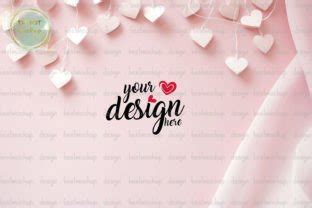 Love Valentine Pink Background Mockup Graphic By Thebest Mockup