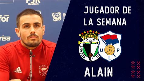 UPLFLASH Alain Jugador De La Semana Burgos CF Promesas UP