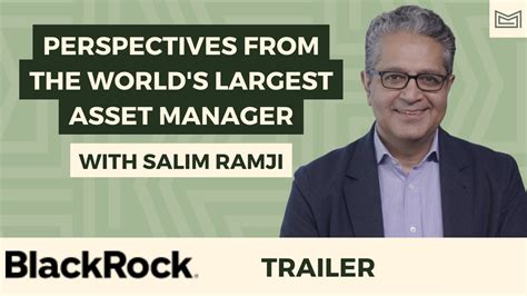 Salim Ramji Blackrock S Global Head Of Ishares Index Investments