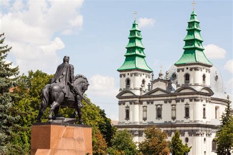 Old Church in Ternopil, Ukraine. Stock Image - Image of landscape ...