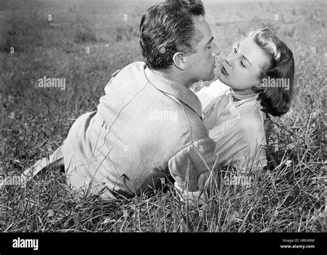 Interlude From Left Rossano Brazzi June Allyson 1957 Stock Photo