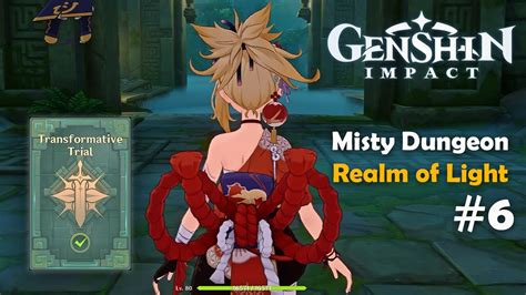 Gameplay Genshin Impact Event Misty Dungeon Realm Of Light