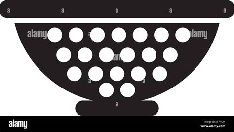 Metal Kitchen Strainer Icon Stock Vector Image Art Alamy