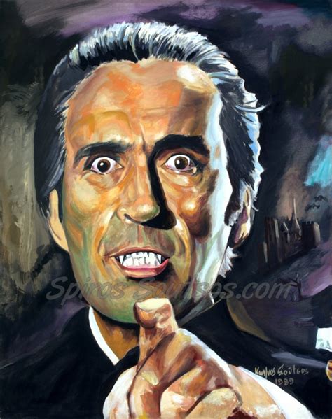 Christopher Lee “Dracula”1958 movie poster | Canvas print, painting art