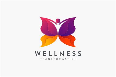 Human Butterfly Transformation Logo