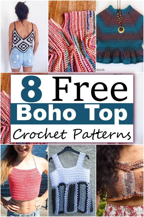 8 Boho Top Crochet Patterns DIY Crafts