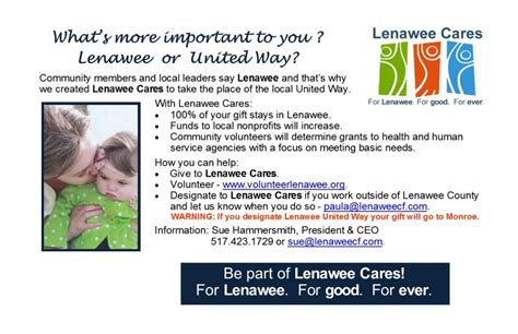 Lenawee Cares - Lenawee Community Foundation