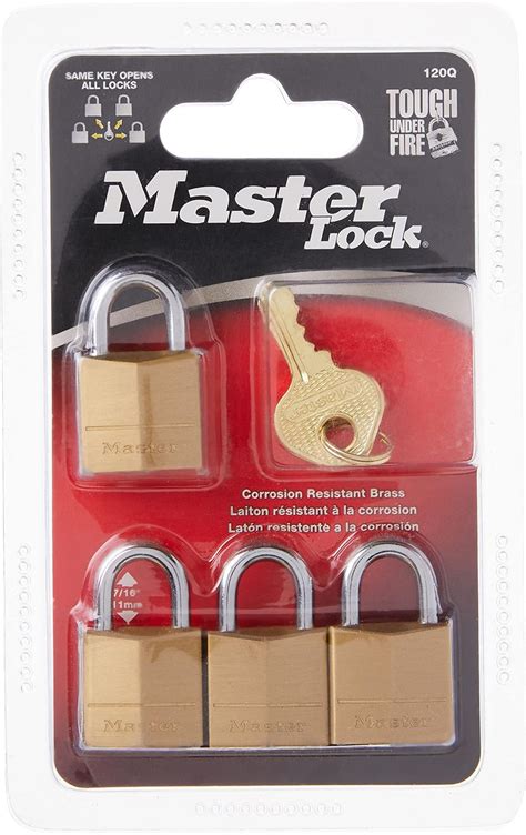 Master Lock Q Candados Anchos Con Llave Pulgada Lat N Macizo