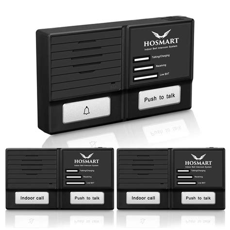 Hosmart 1500ft Wireless Doorbell Intercom System With 2 Receivers