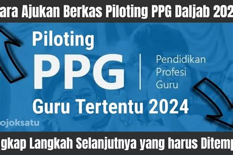 Cara Ajukan Berkas Piloting PPG Daljab 2024 Lengkap Langkah Selanjutnya