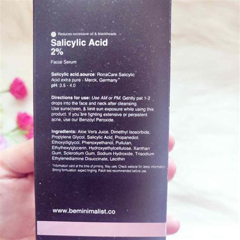 Minimalist Salicylic Acid Serum Review 2 How To Use