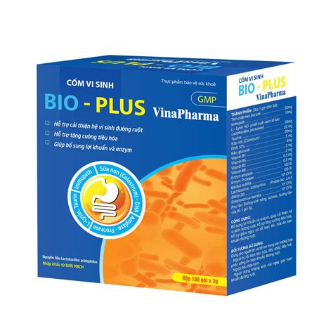 Men vi sinh hỗ trợ đường ruột cho trẻ em Bio Plus Hộp 100 gói