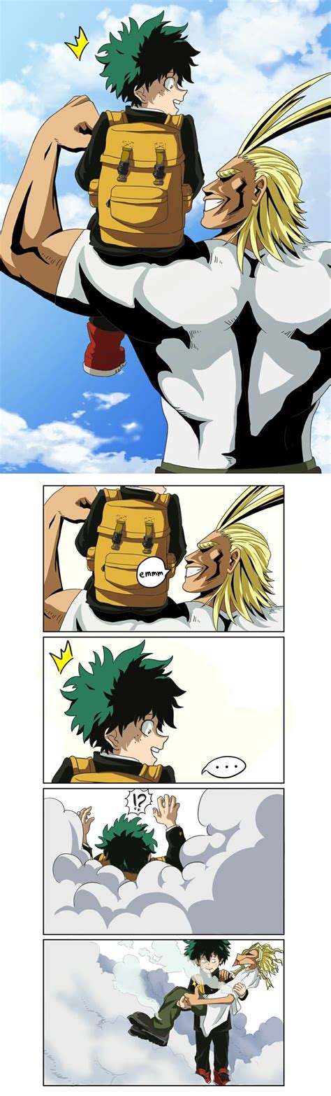 Boku No Hero Academia Midoriya Izuku All Might Yagi Toshinori