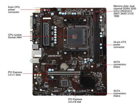 MSI PRO B350M PRO-VD PLUS AM4 Micro ATX AMD Motherboard - Newegg.com