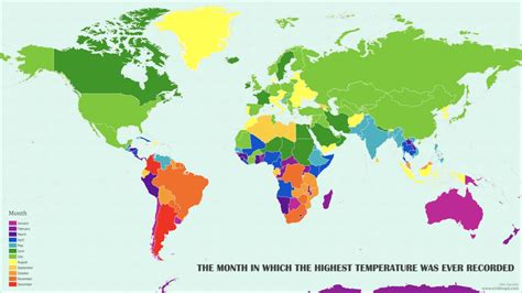 The Hottest Temperatures Around The World Mapped Vivid Maps