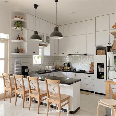 8 Ide Desain Dapur Hitam Putih Minimalis Yang Menawan