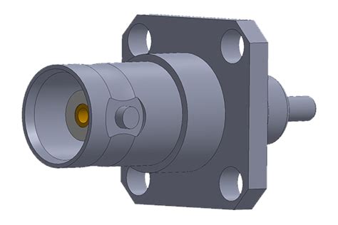 bnc panel mount jack with solder cup termination pcb Connector