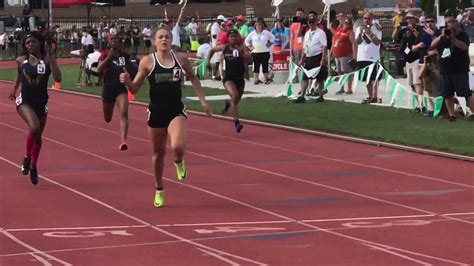 Dublin Coffmans Abby Steiner Wins 200 Meters Youtube