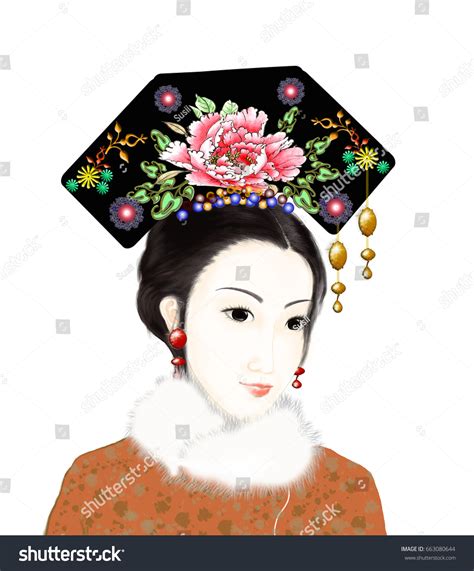 Ancient Chinese Traditional Painting Women China Stock Illustration ...