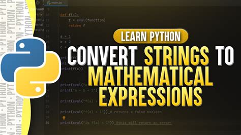 Python Convert String To Mathematical Expression The 17 Latest Answer